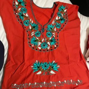 Mexican Style Bordered Shirt